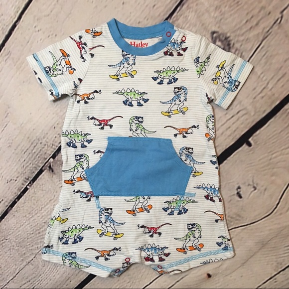 Hatley dinosaur rompers baby boy 6-9 months - Picture 8 of 12